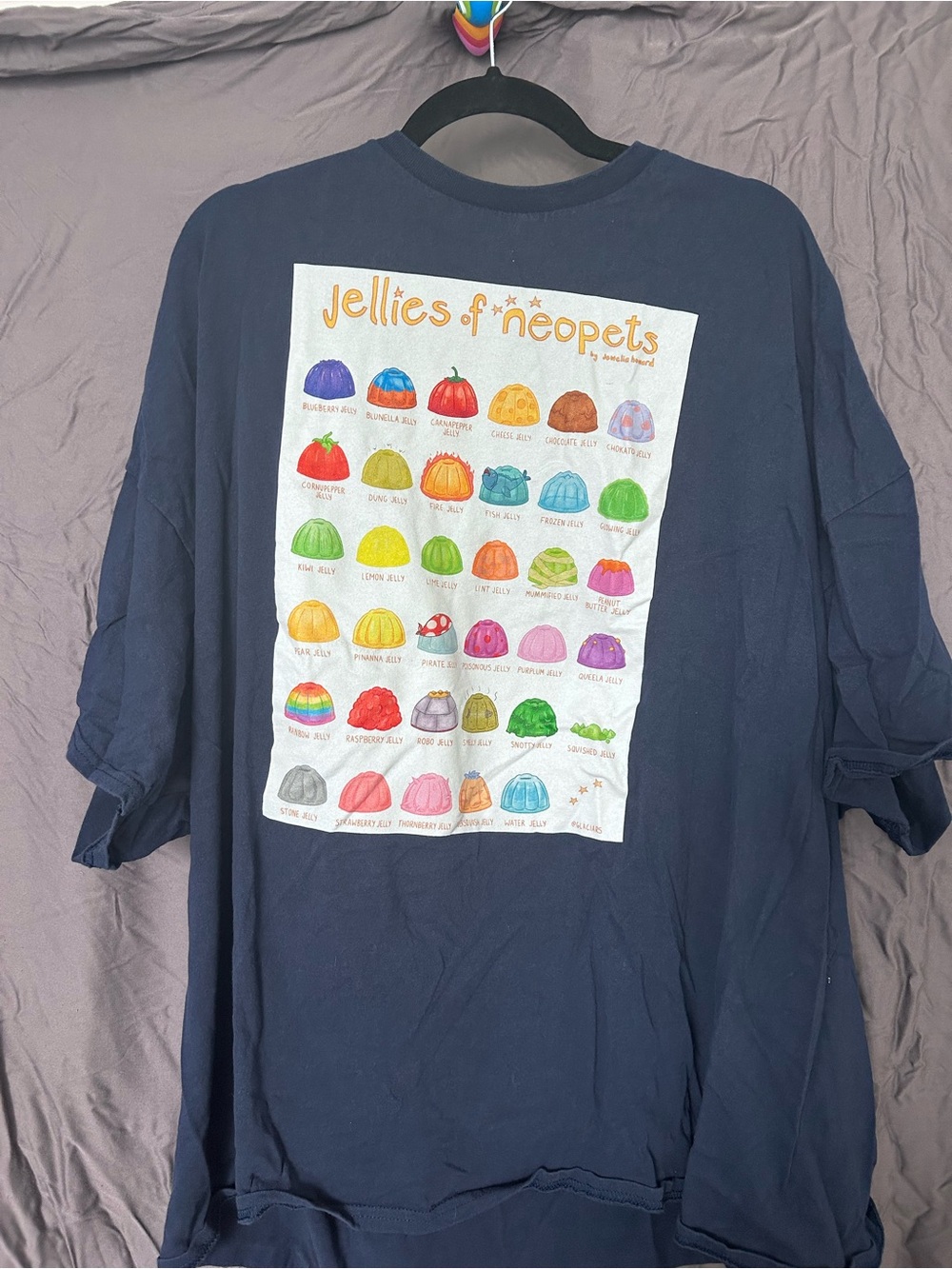 Jellies of Neopets Graphic Kids Navy T-Shirt